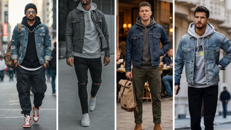 How to Style a Denim Jacket Over a Hoodie: 10 Outfit Ideas for Men
